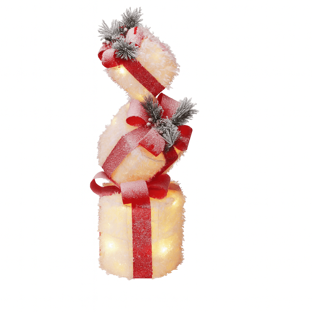Regali natalizi con luci LED per decorazioni natalizie set da 3 pezzi - 2