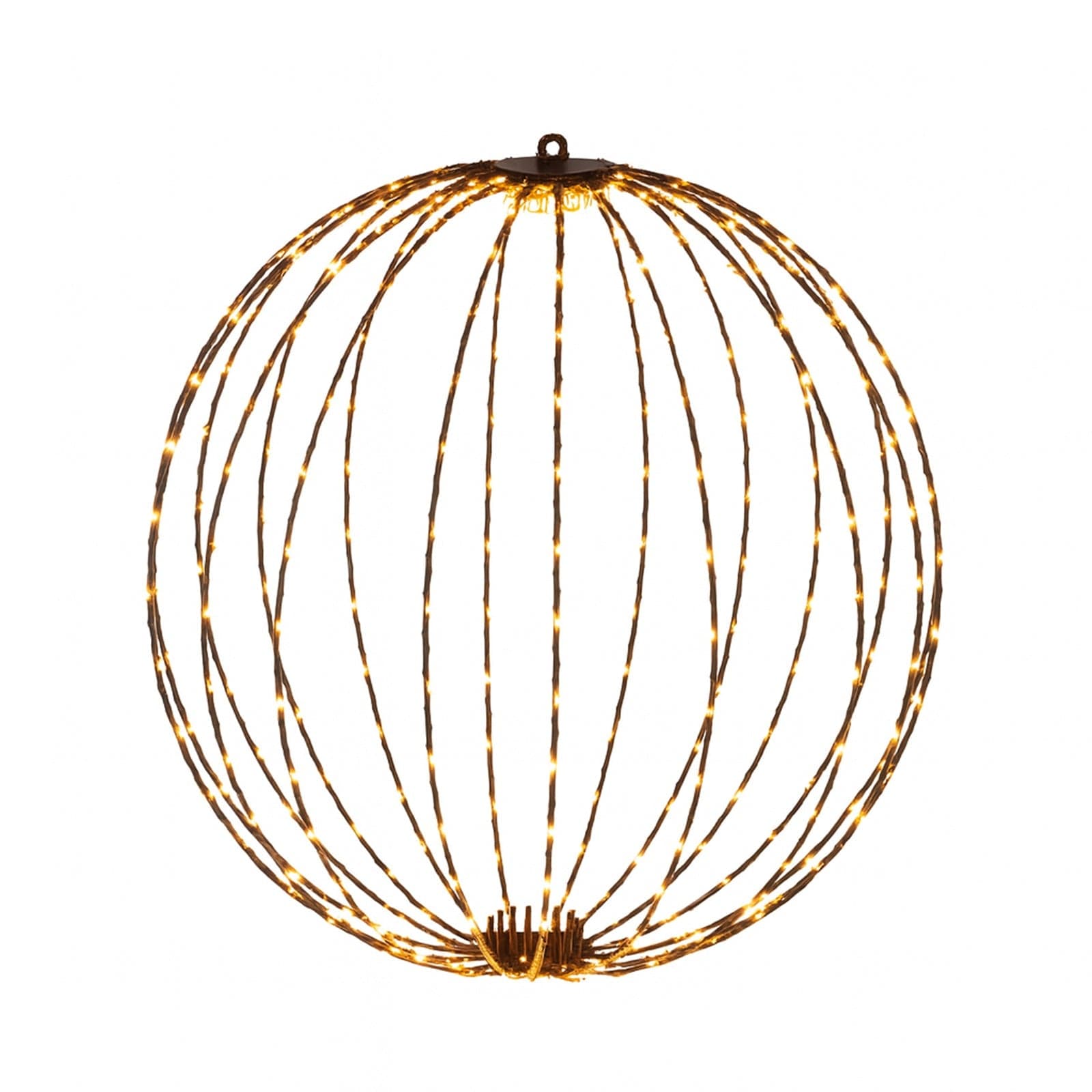 Sfera natalizia, con Timer, con luce LED a luce extra bianco per decorazioni natalizie - 2