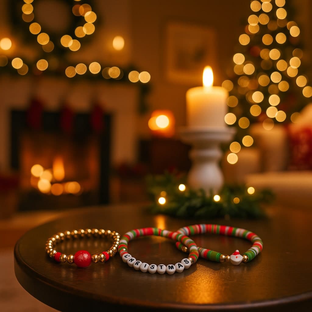 Braccialetti di Natale leggeri per decorazioni natalizie set da 3 - 4