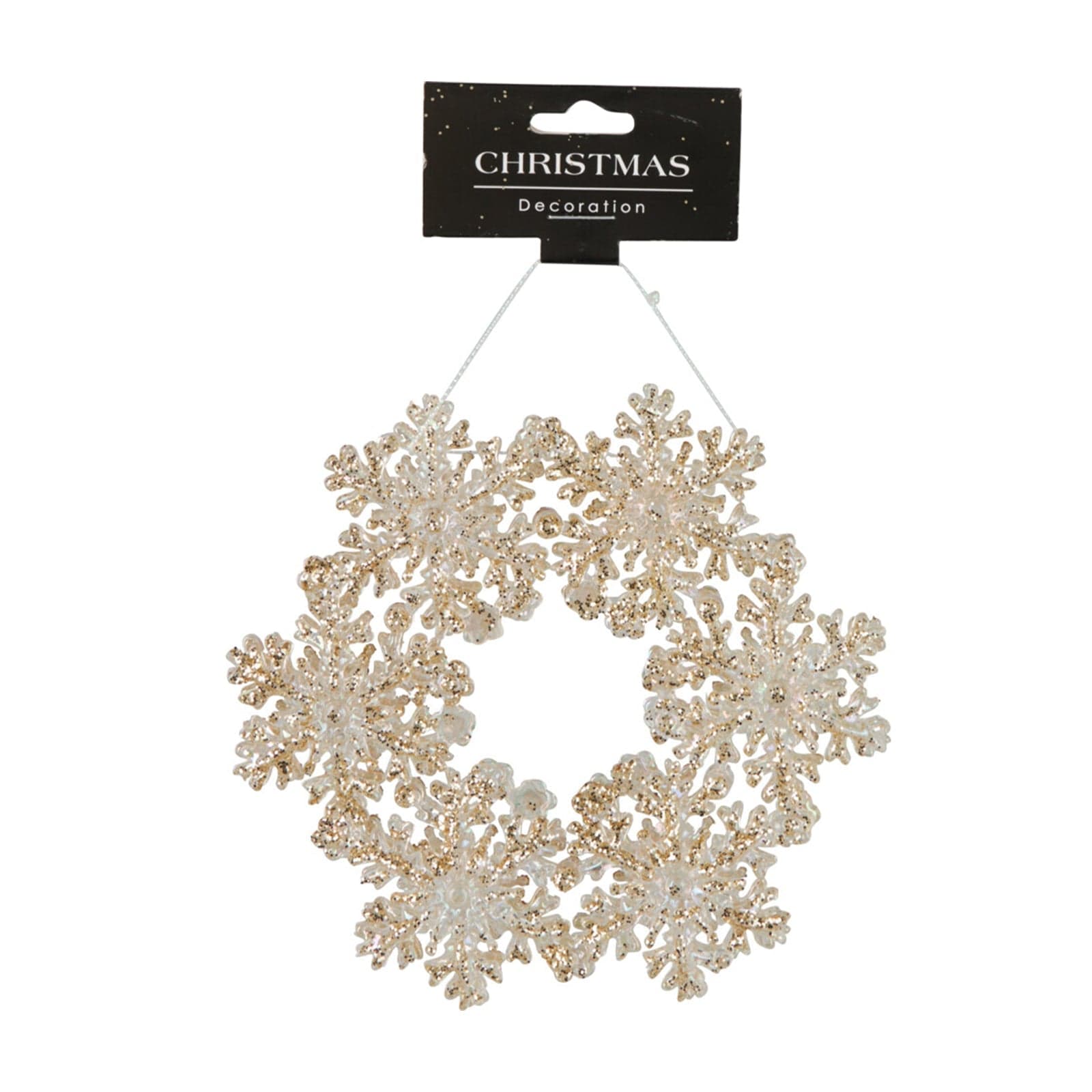 Pendente corona pensile per albero di Natale per decorazioni natalizie h 12 cm - 2