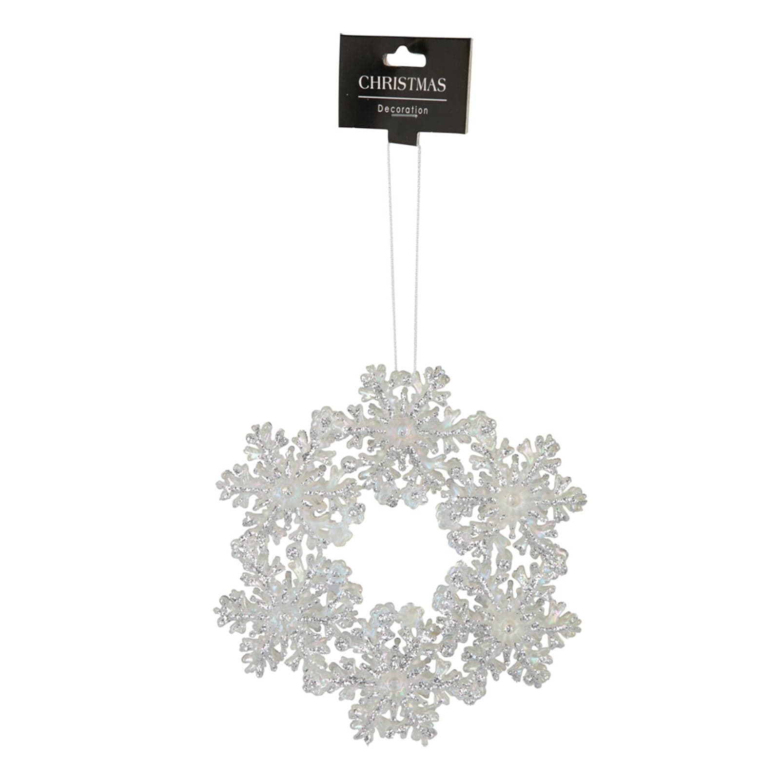 Pendente corona pensile per albero di Natale per decorazioni natalizie h 12 cm - 3