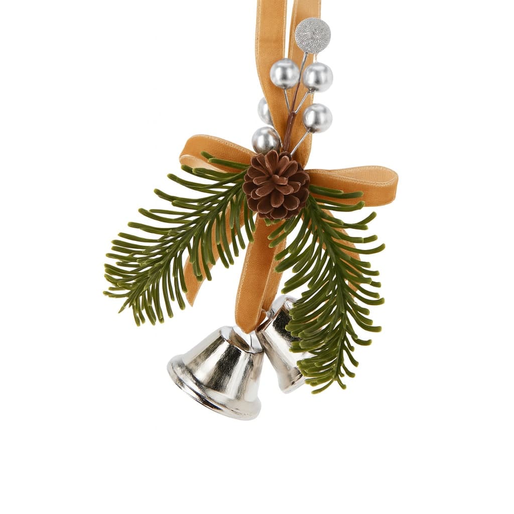 Pendente per albero di Natale con campanellini per decorazioni natalizie - 4