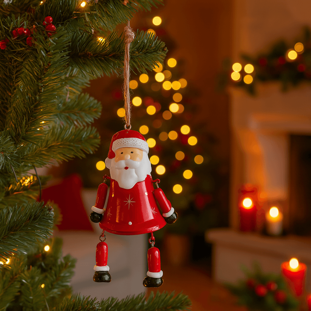 Pendenti per Albero di Natale con campanella per decorazioni natalizie - 4