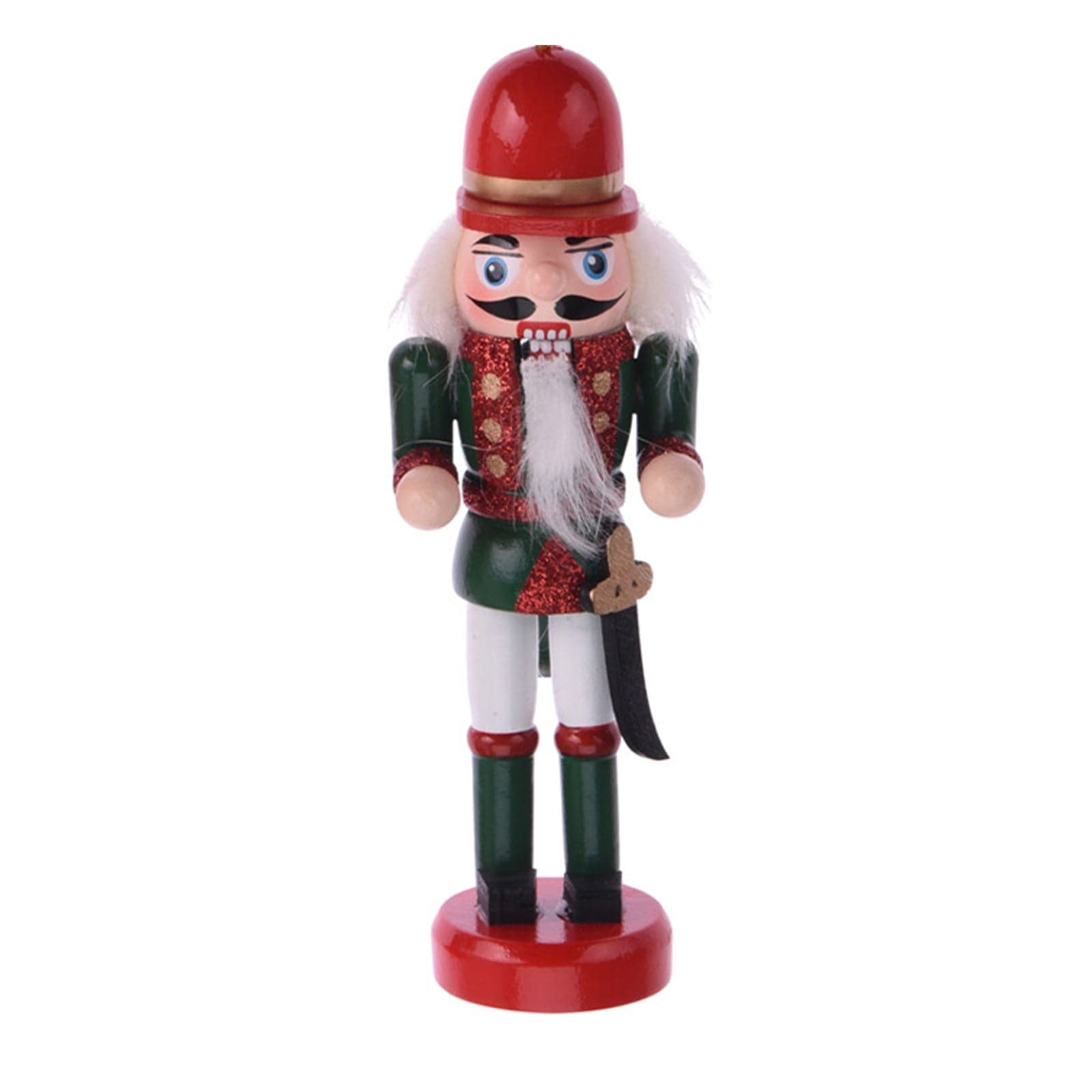 Schiaccianoci pensili per Albero di Natale in legno per decorazioni natalizie set da 3 - 3