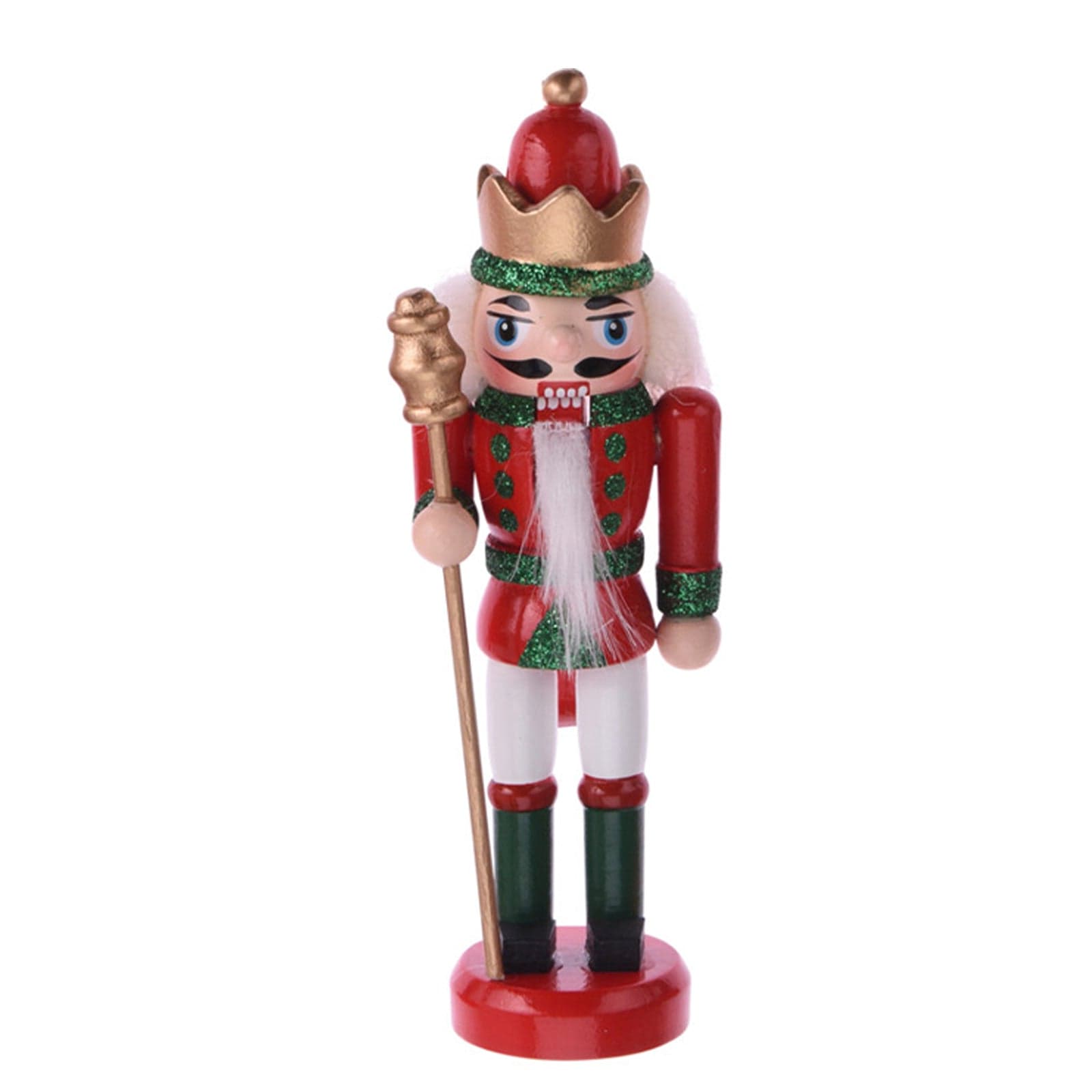 Schiaccianoci pensili per Albero di Natale in legno per decorazioni natalizie set da 3 - 4
