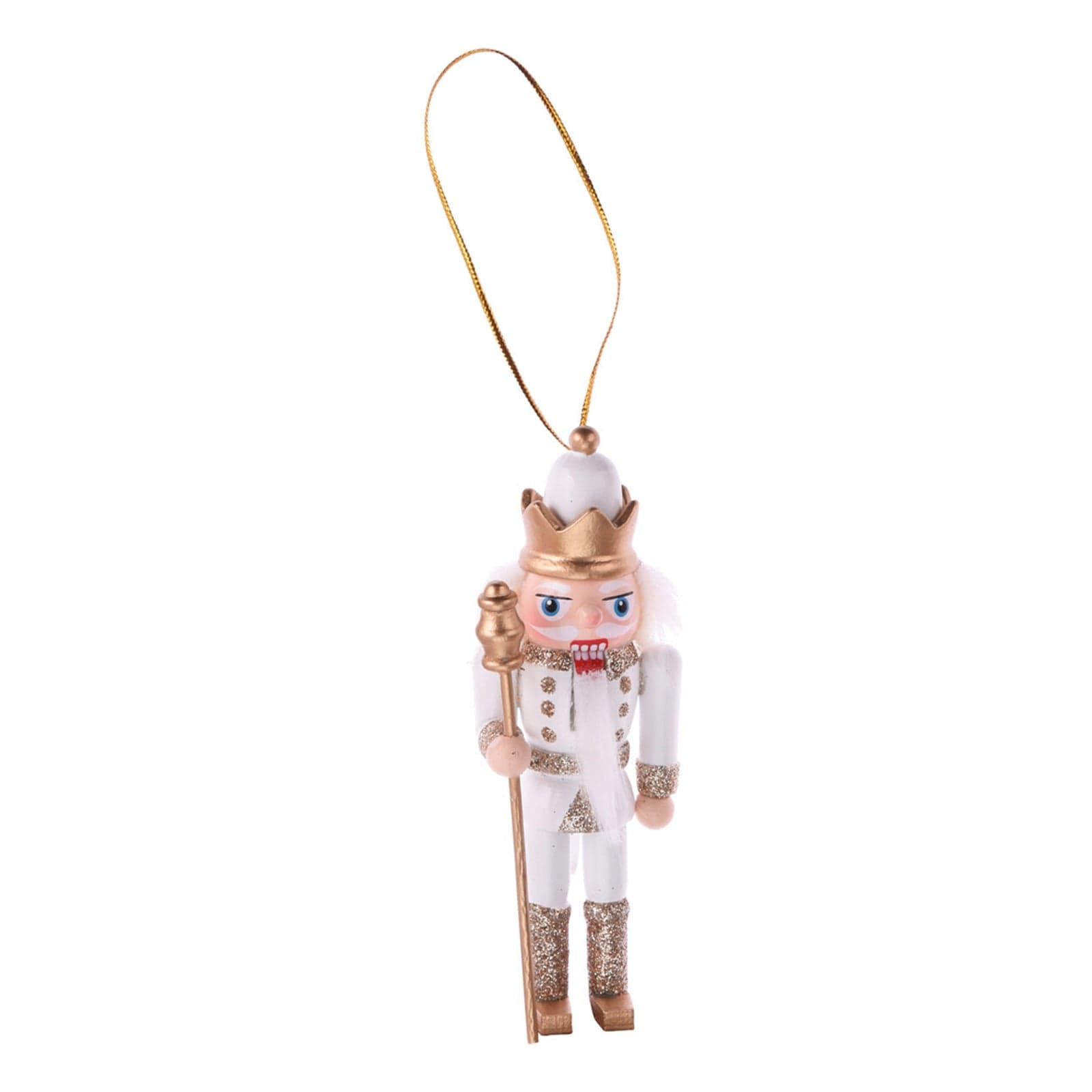 Schiaccianoci pensili per Albero di Natale in legno per decorazioni natalizie set da 3 - 6