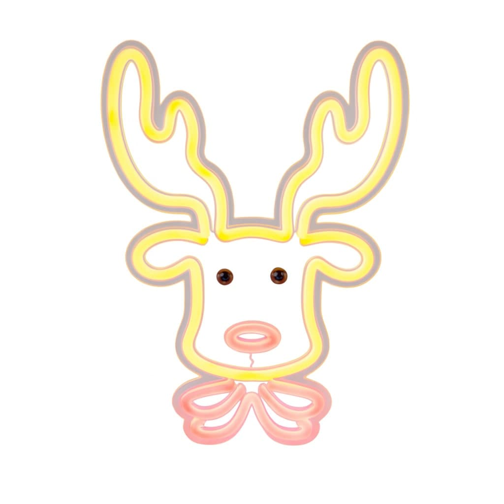 Figura di natale a neon connessione USB per decorazioni natalizie 24 x 32 cm - 3