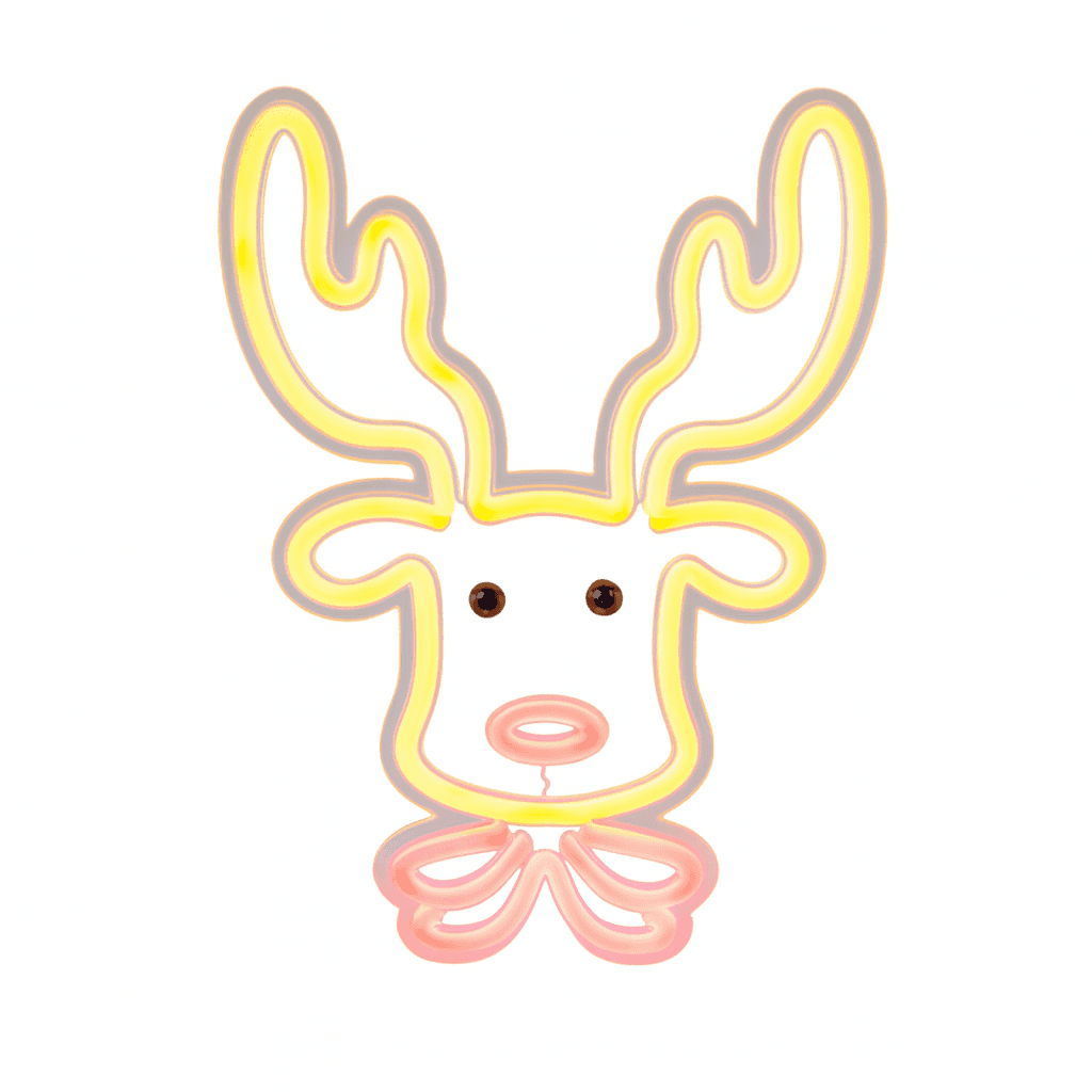 Figura di natale a neon connessione USB per decorazioni natalizie 24 x 32 cm - 3