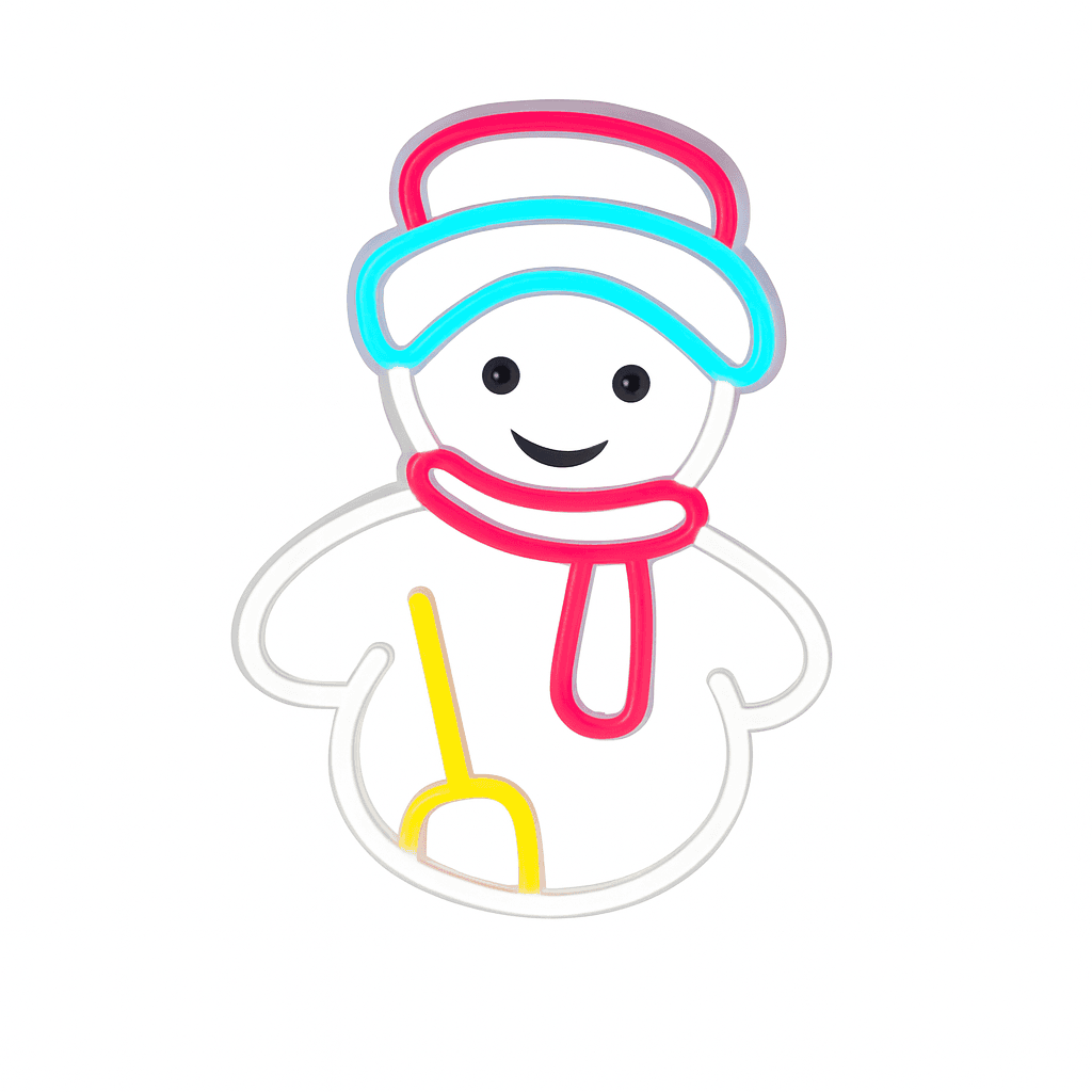 Figura di natale a neon connessione USB per decorazioni natalizie 24 x 32 cm - 5