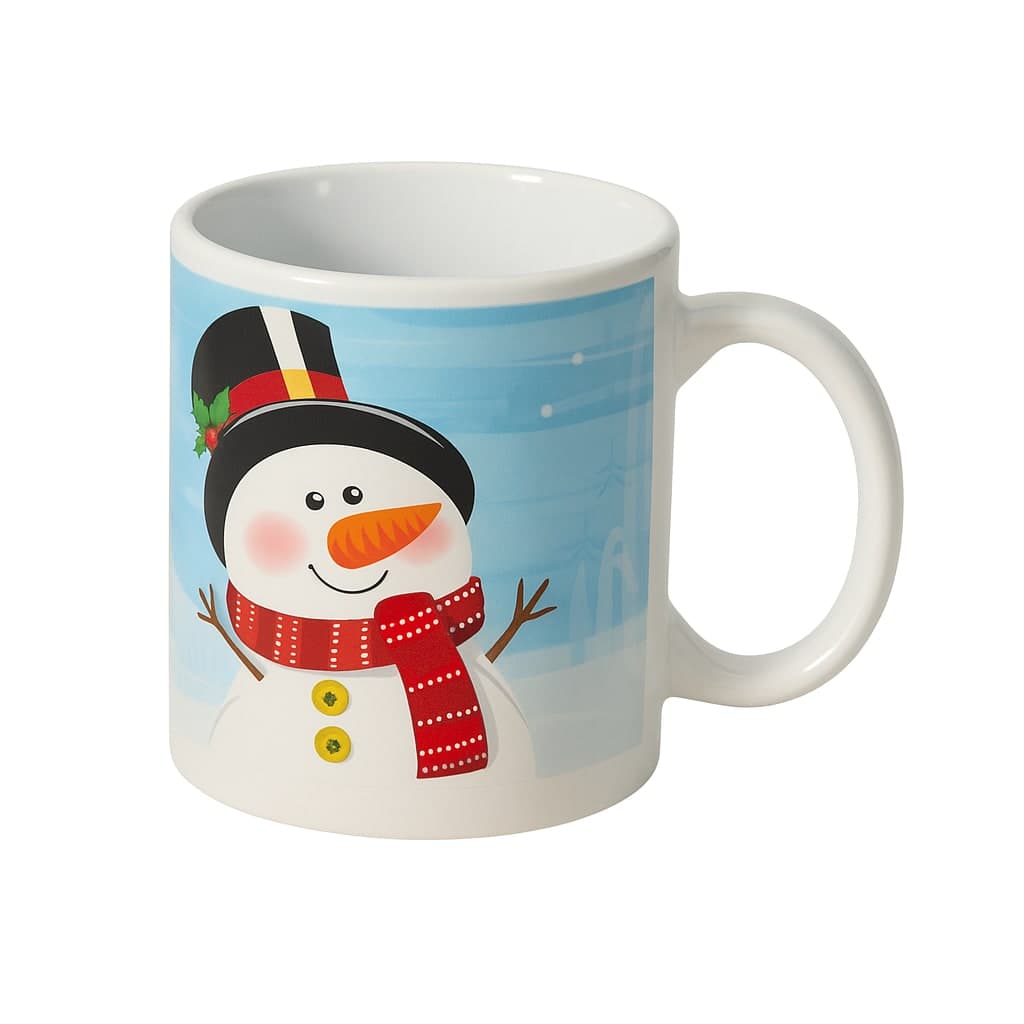 Tazza di Natale in ceramica per decorazioni natalizie per te e caffe da Ø 8 cm - 2