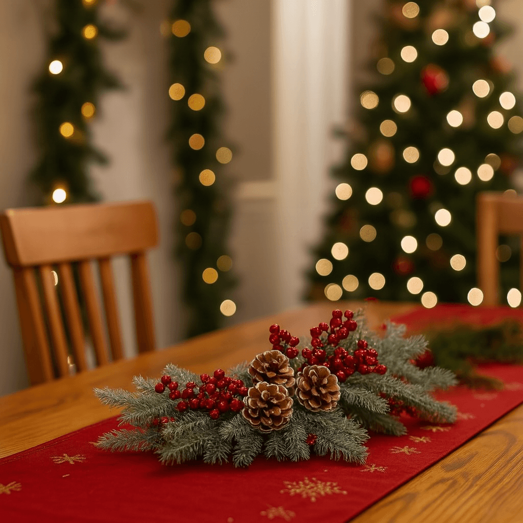 Centrotavola natalizio innevato in polistirolo e plastica per decorazione - 3