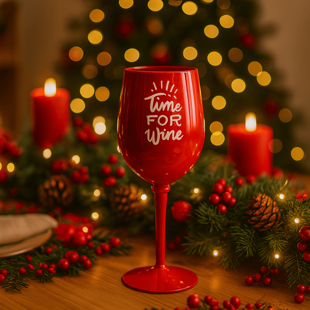 Set sommelier con accessori in cofanetto calice per decorazioni natalizie - 8