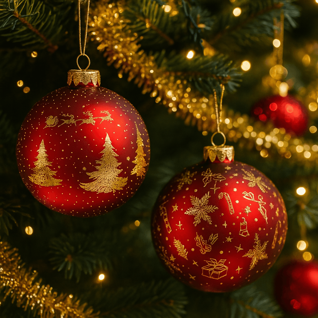 Palla di Natale in vetro rotante con luci batteria per decorazioni di natale - 11