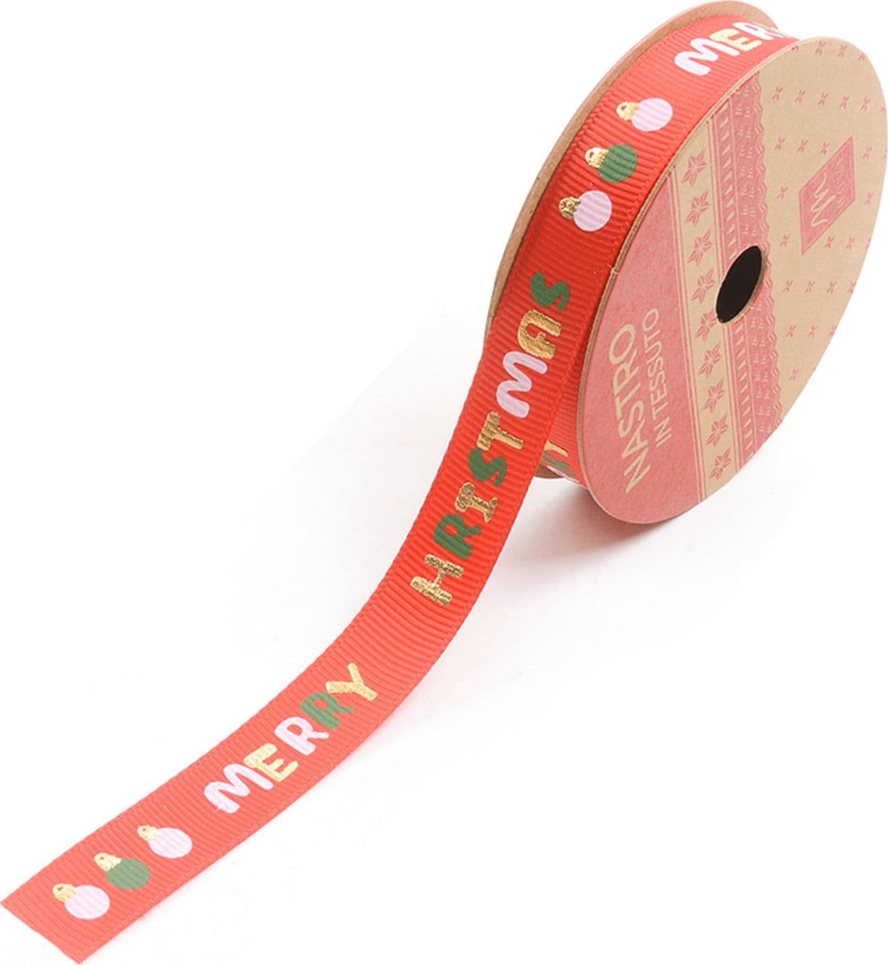 Nastro di natale in tessuto per decorazioni natalizie 1,5 x 270 cm - 4