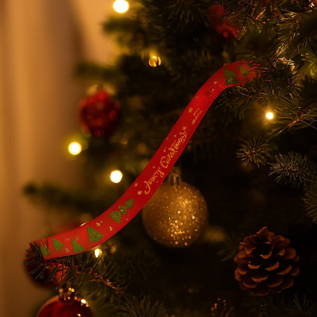 Nastro di natale in tessuto per decorazioni natalizie 1,5 x 270 cm - 5