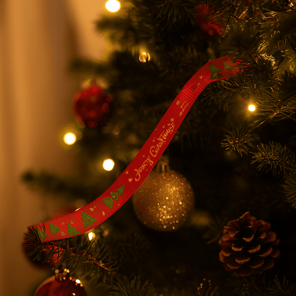 Nastro di natale in tessuto per decorazioni natalizie 1,5 x 270 cm - 5