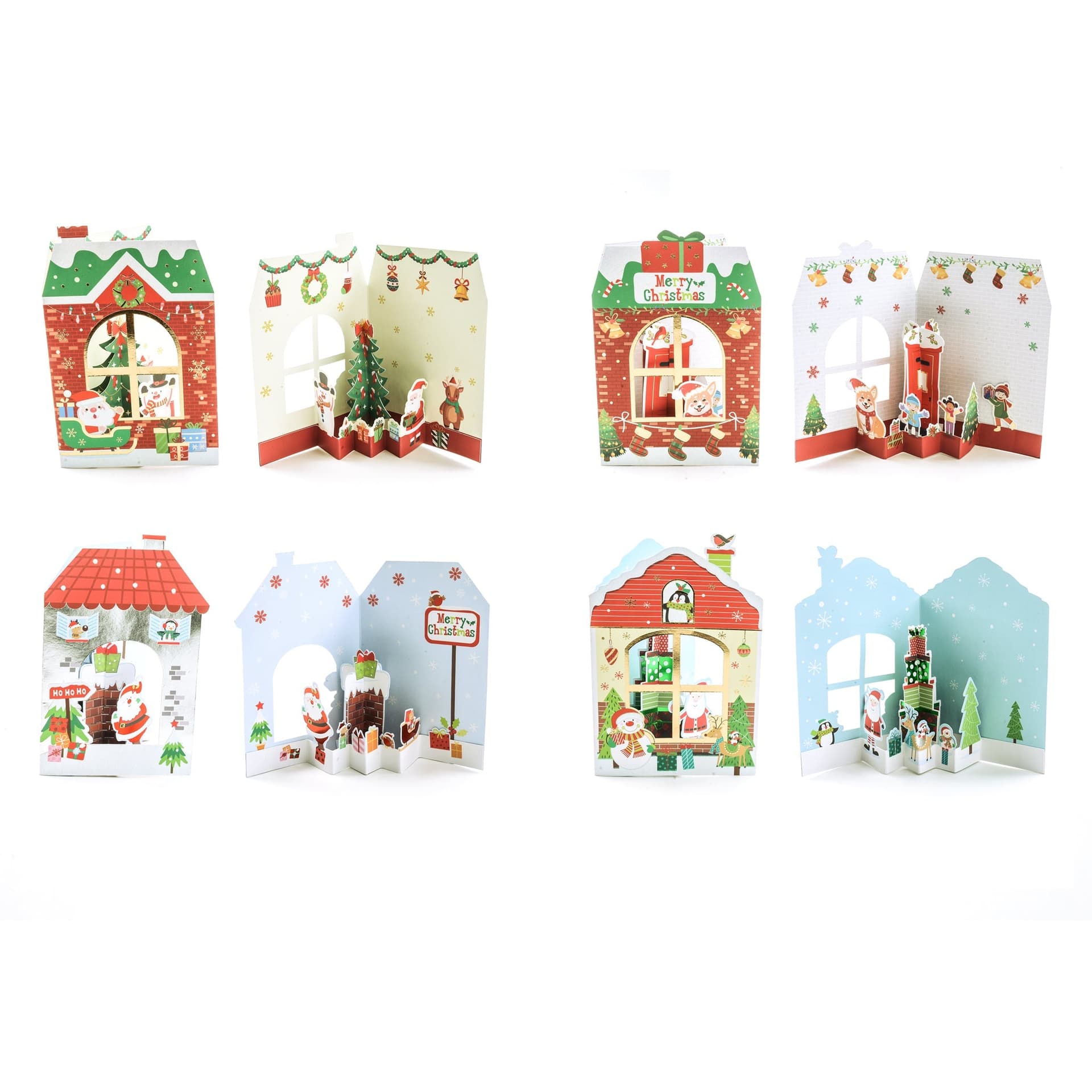 Biglietto per auguri natalizi in 3D in carta laminata - 5
