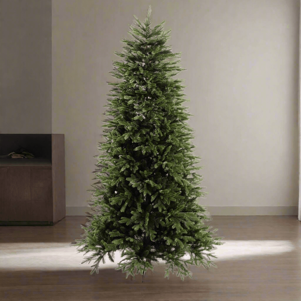 Albero di Natale "Sierra" 70% PE con tronco Marrone Effetto Real Touch + PVC di Altissima Qualità - 2