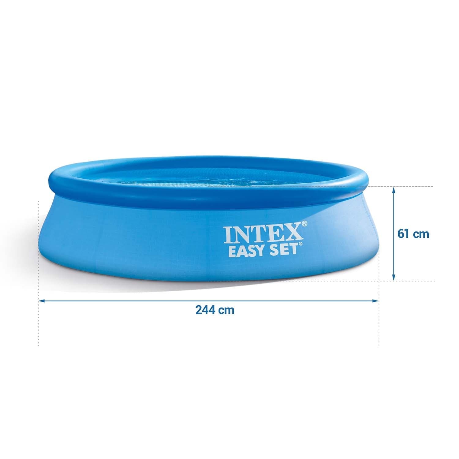 Piscina gonfiabile fuori terra rotonda con pompa "Easy" 244 x h 61 cm - 2