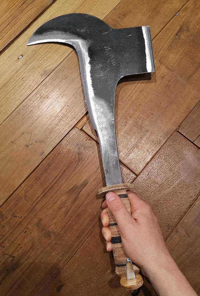 Pennato di tipo toscana lama in acciaio con gancio da 33 cm - 2
