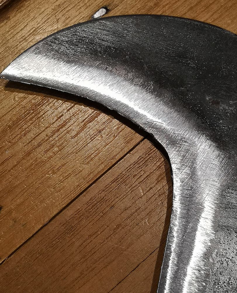 Pennato di tipo toscana lama in acciaio con gancio da 33 cm - 5