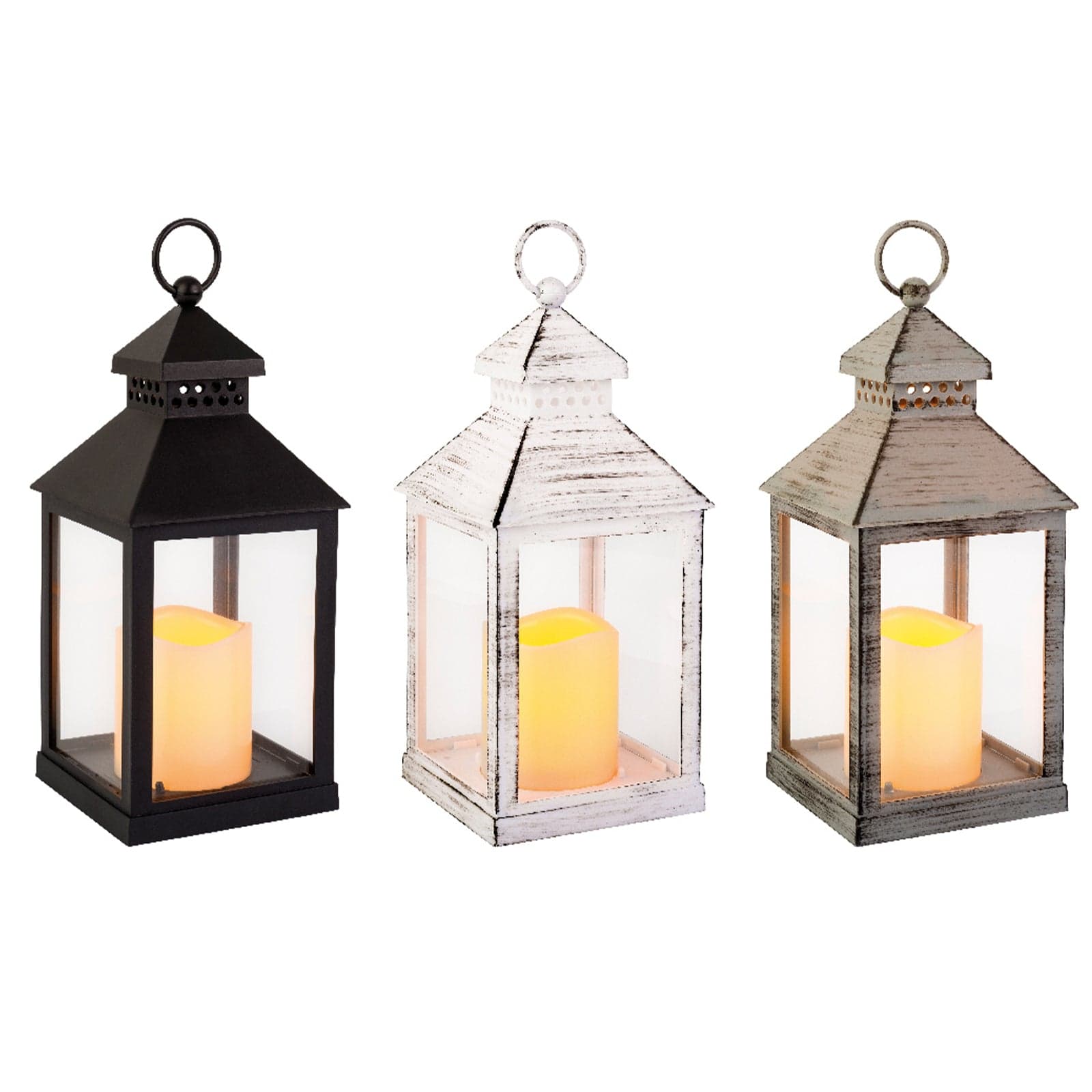 Lanterne luminose color Naturale in legno, decorazione per esterno - 1
