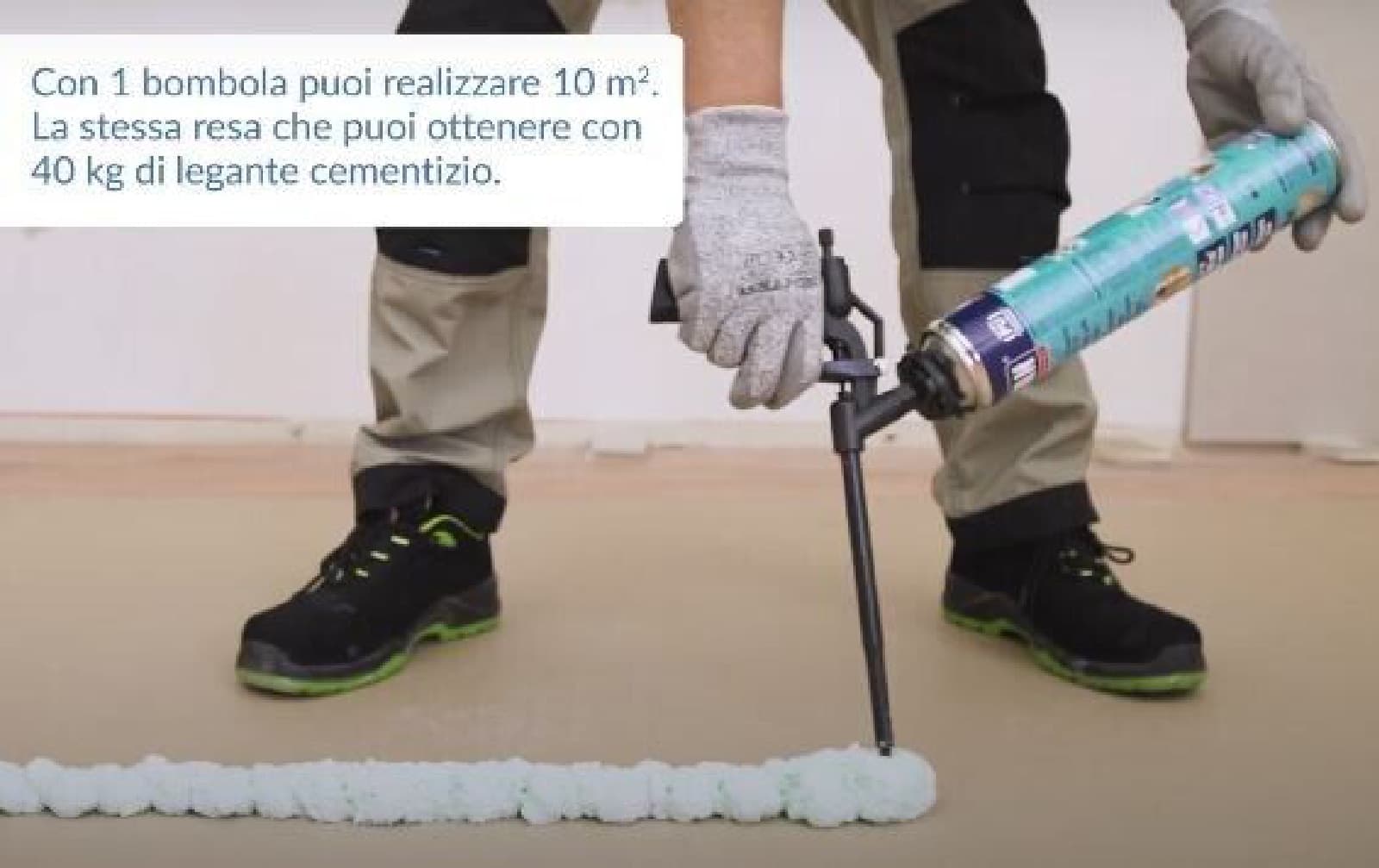 Schiuma cartongesso adesiva verde 830 ml - 3