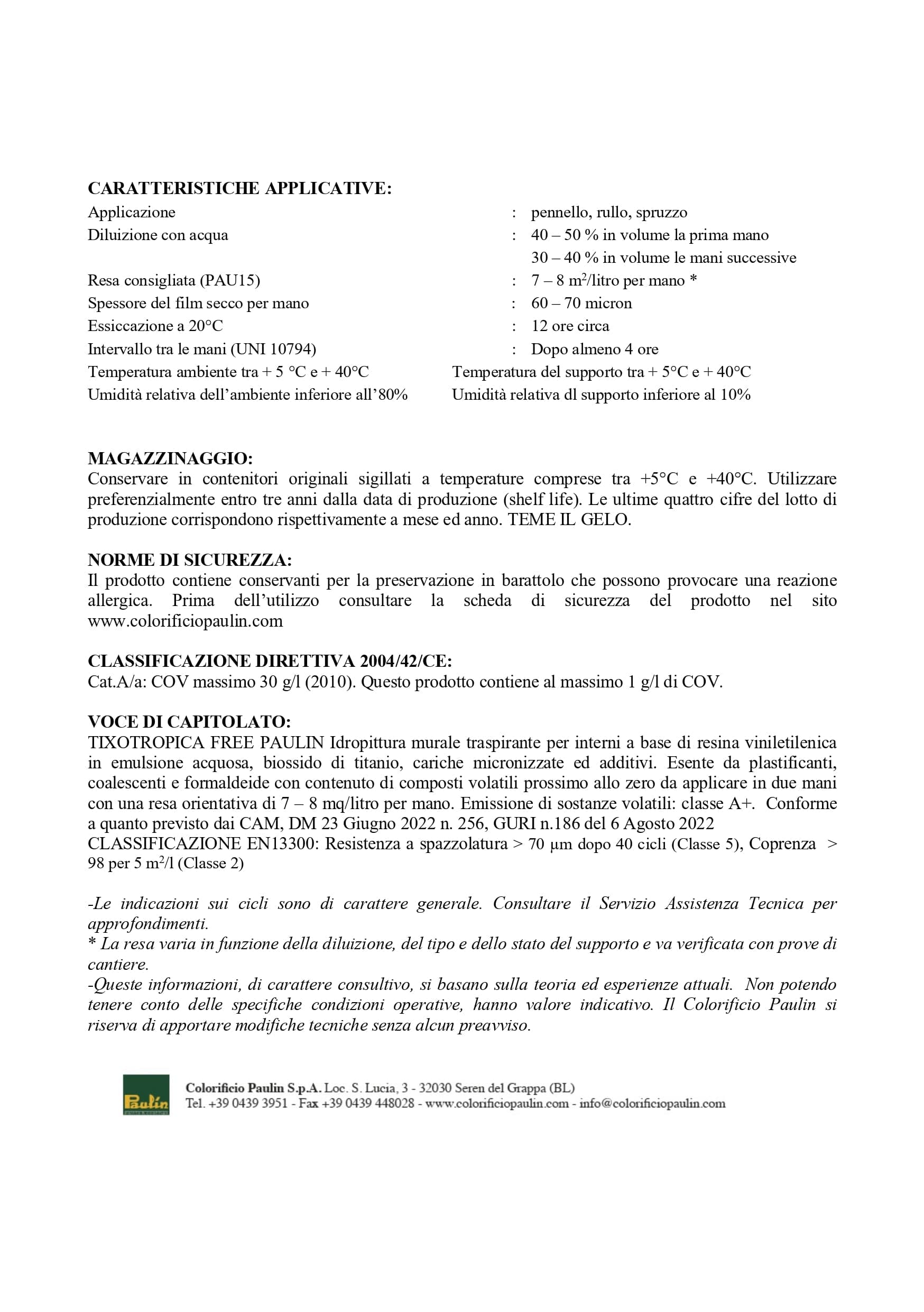 Tixotropica Free Idropittura murale Traspirante ad Alta Copertura per Interni - 3