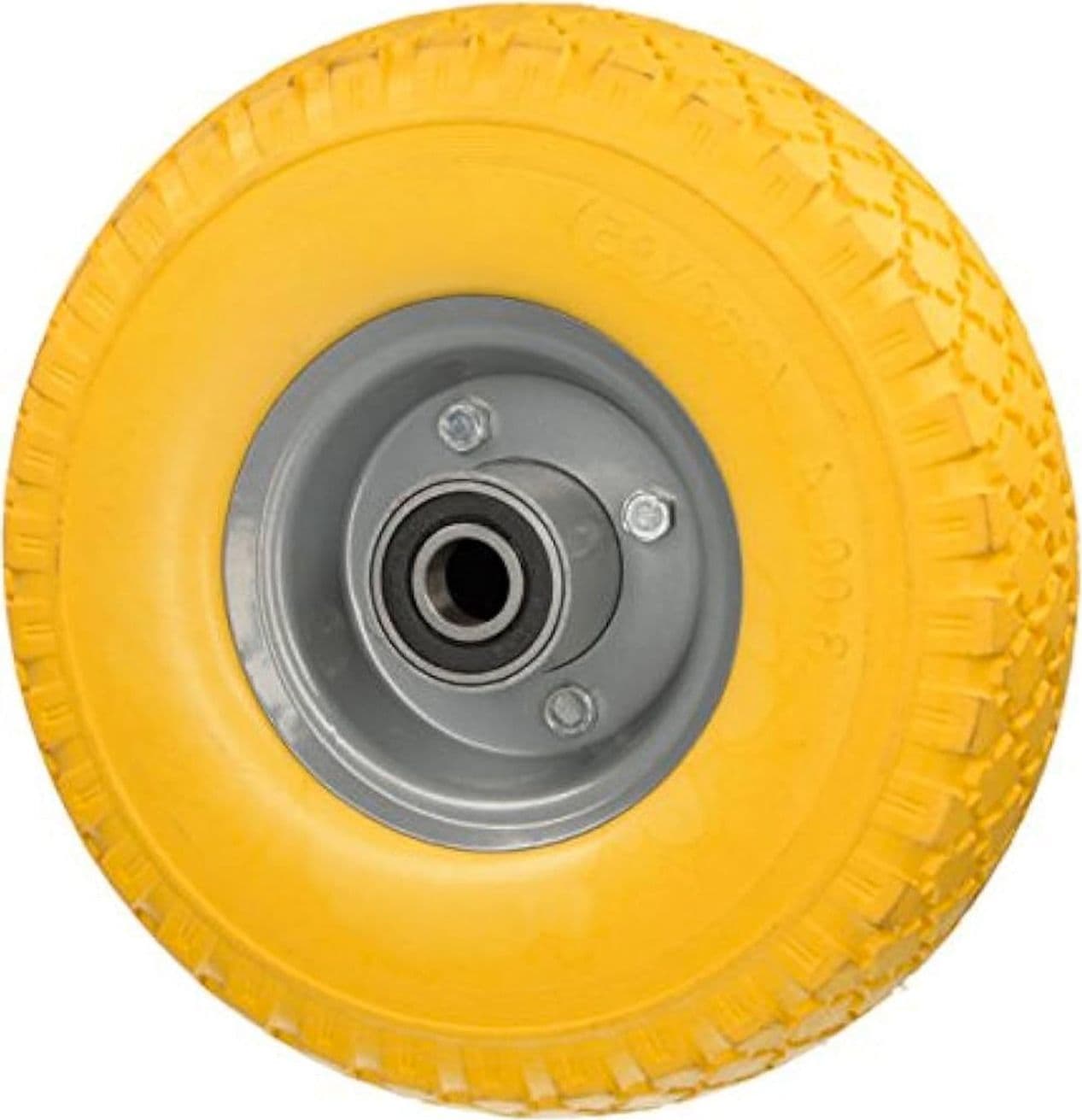 Ruota poliuretanica a due mozzi con disco in metallo per carrelli - 2