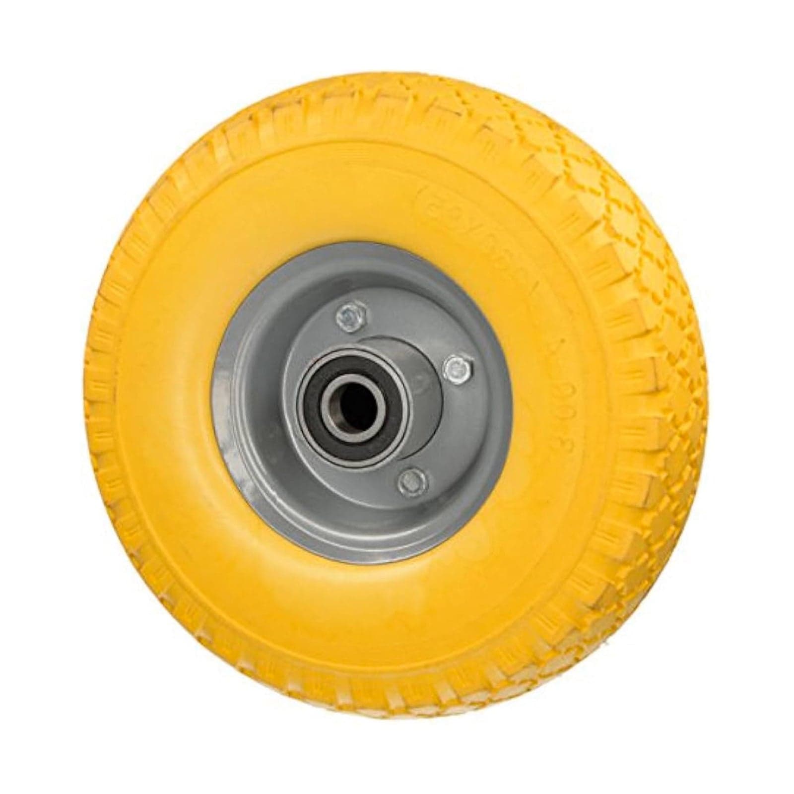 Ruota poliuretanica a due mozzi con disco in metallo per carrelli - 2