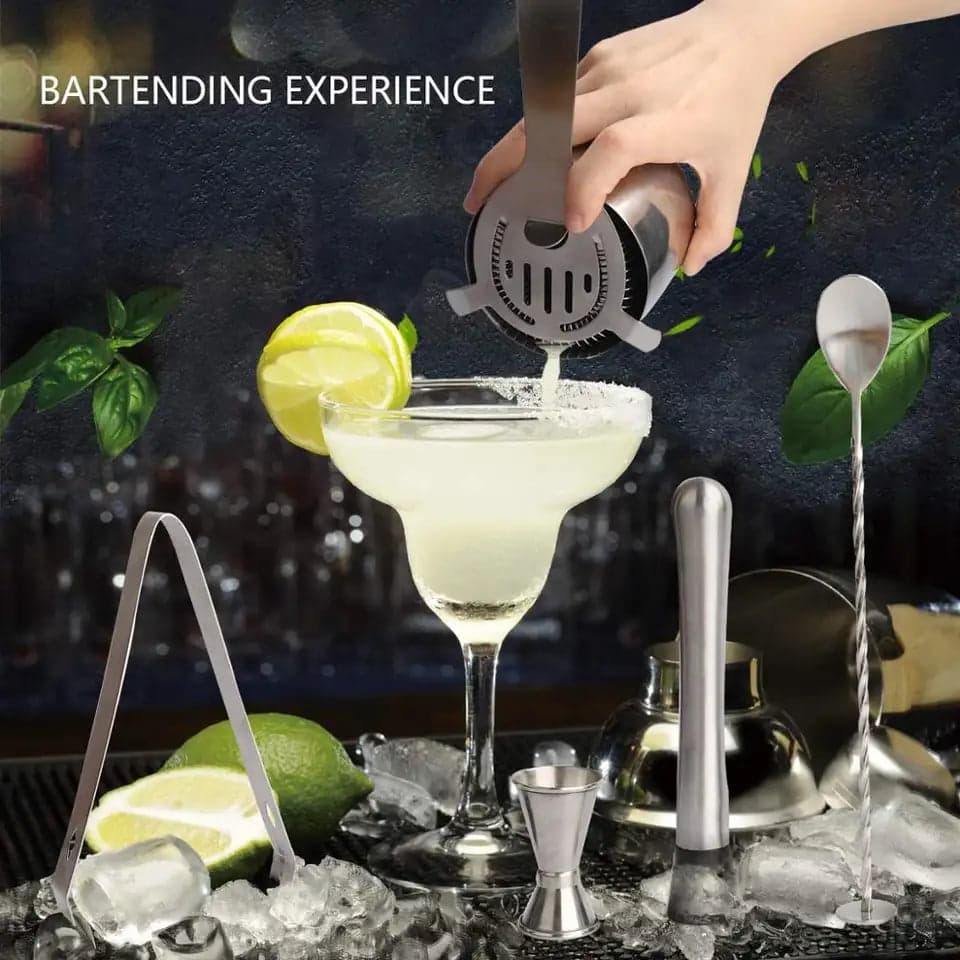 Set bartender 7 pezzi Shaker per cocktail idea regalo per barman - 4