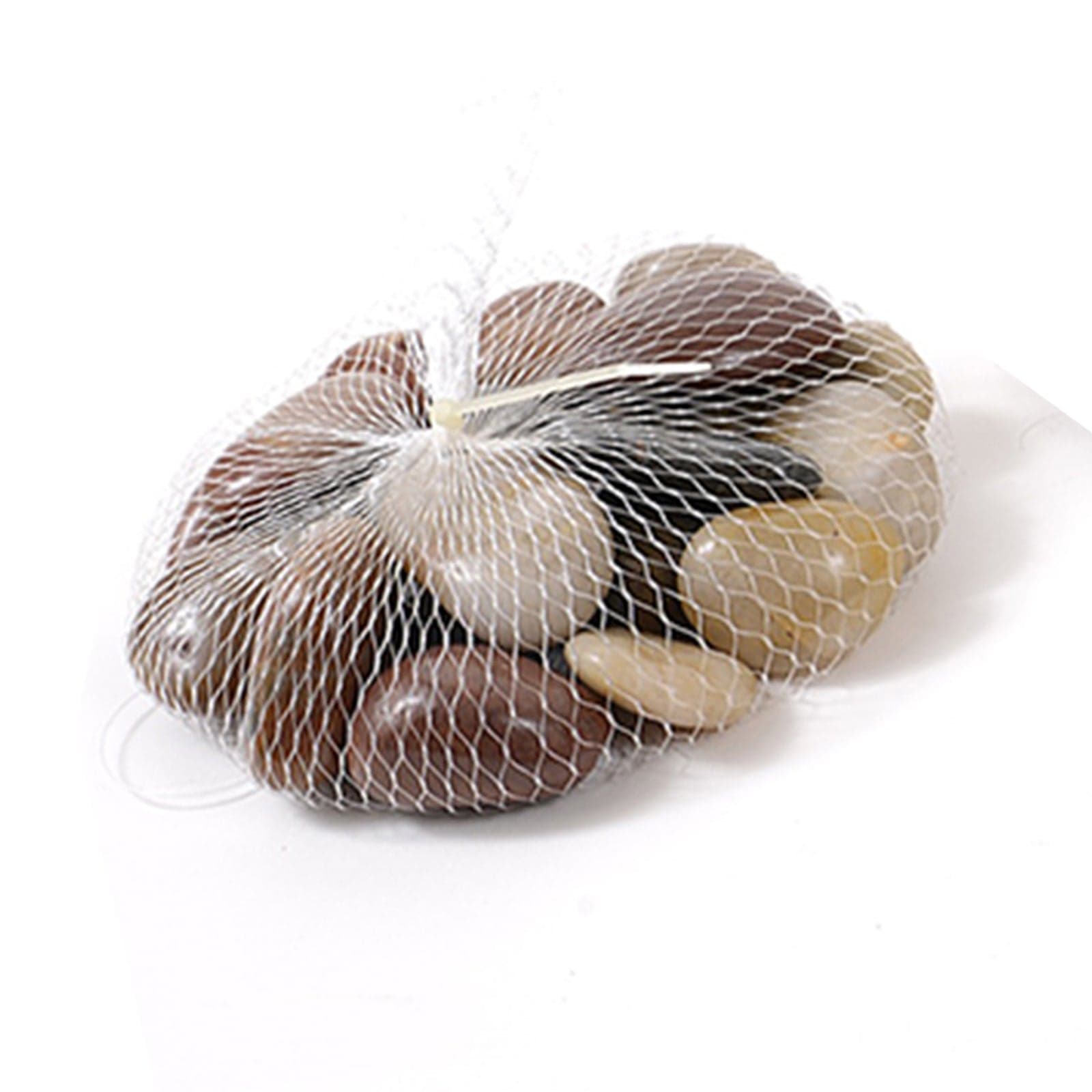 Pietre marmo lucide 800 gr sassi decorativi per piante e vasi da esterno - 2