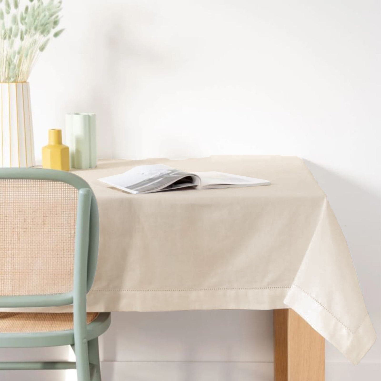 Tovaglia rettangolare in cotone colorato ideale per interni ed esterni - 5