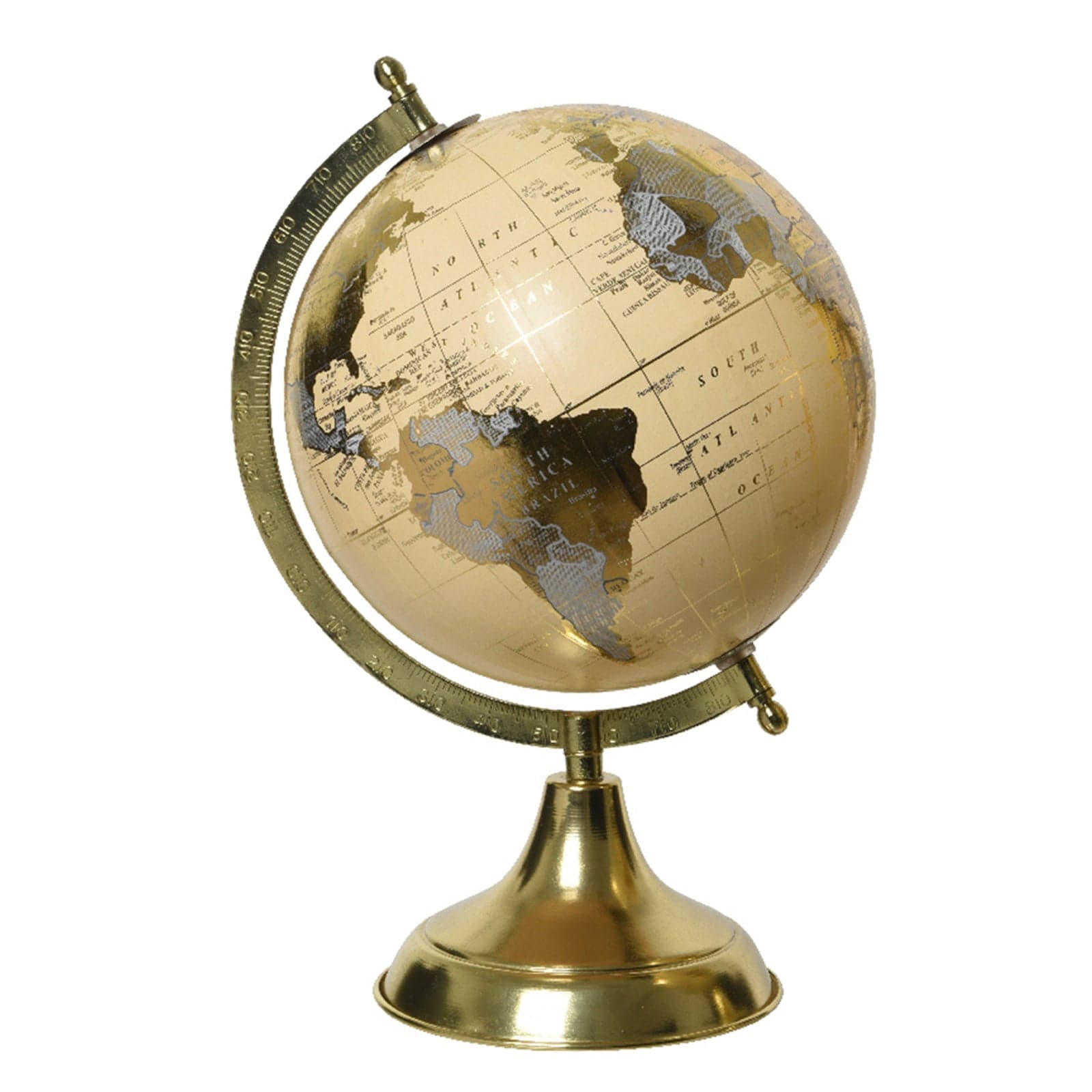 Mappamondo con piedistallo e struttura, decorazione per interno da 30 cm - 2