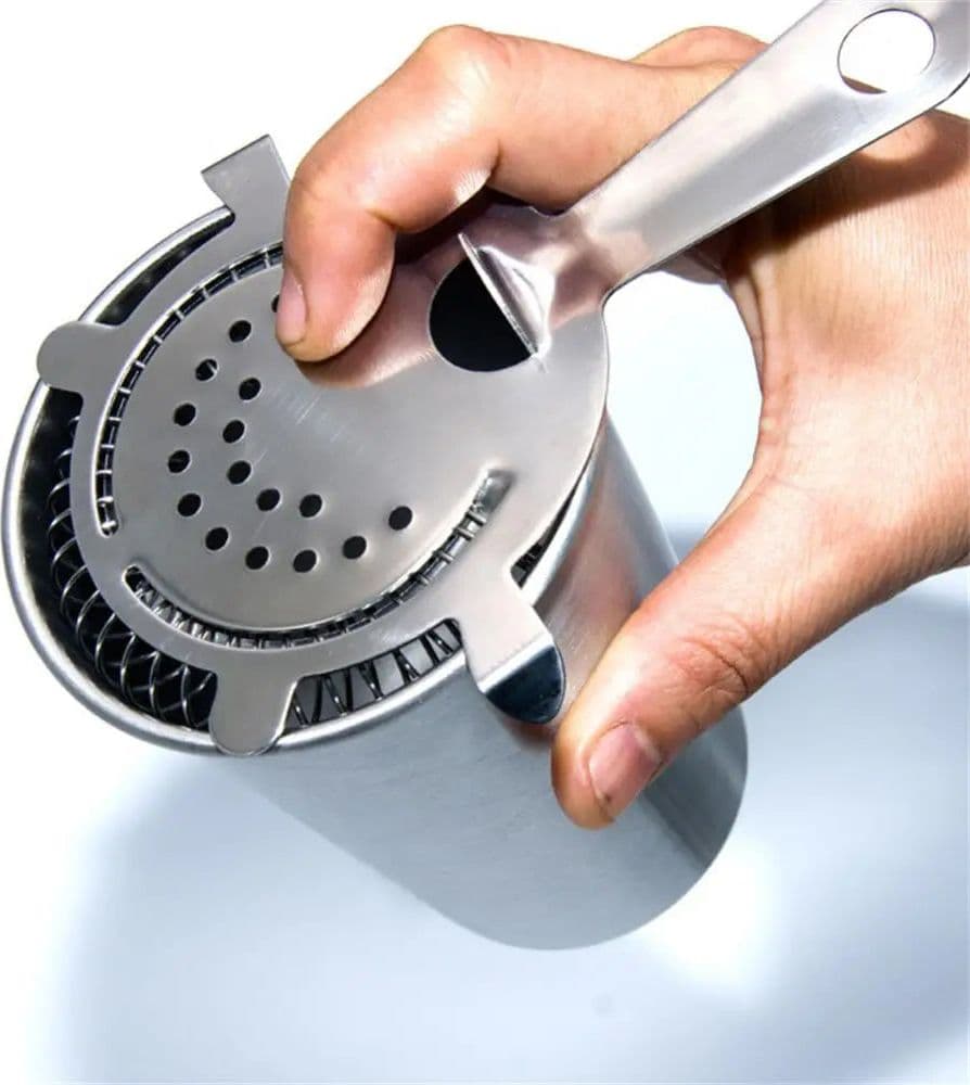 Colino in acciaio inox con retina per cocktail 17 x 10 cm - 4