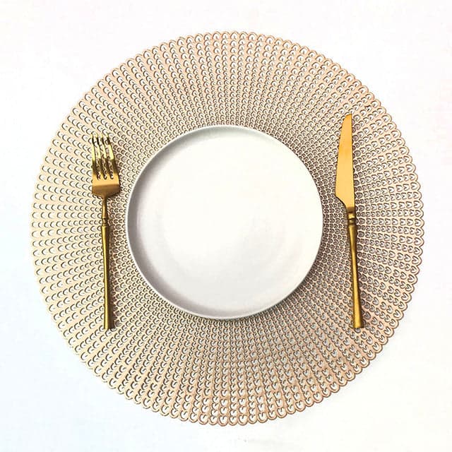 Tovagliette americane per colazione sottopiatto lavabile tondo 41 cm - 2