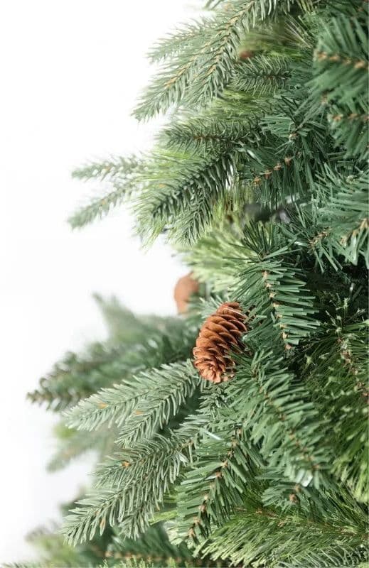 Albero di natale con Pigne "Byron" in PE Effetto Real Touch e PP Effetto Aghi di pino - 3