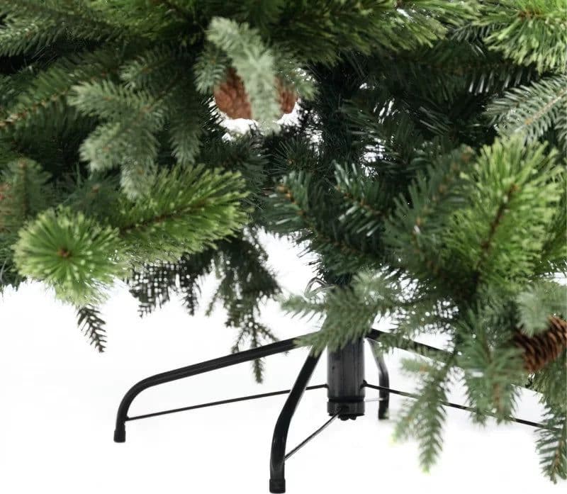 Albero di natale con Pigne "Byron" in PE Effetto Real Touch e PP Effetto Aghi di pino - 4