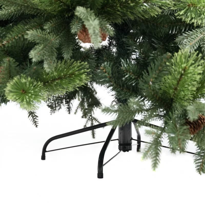 Albero di natale con Pigne "Byron" in PE Effetto Real Touch e PP Effetto Aghi di pino - 4