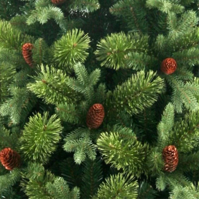 Albero di natale con Pigne "Byron" in PE Effetto Real Touch e PP Effetto Aghi di pino - 5