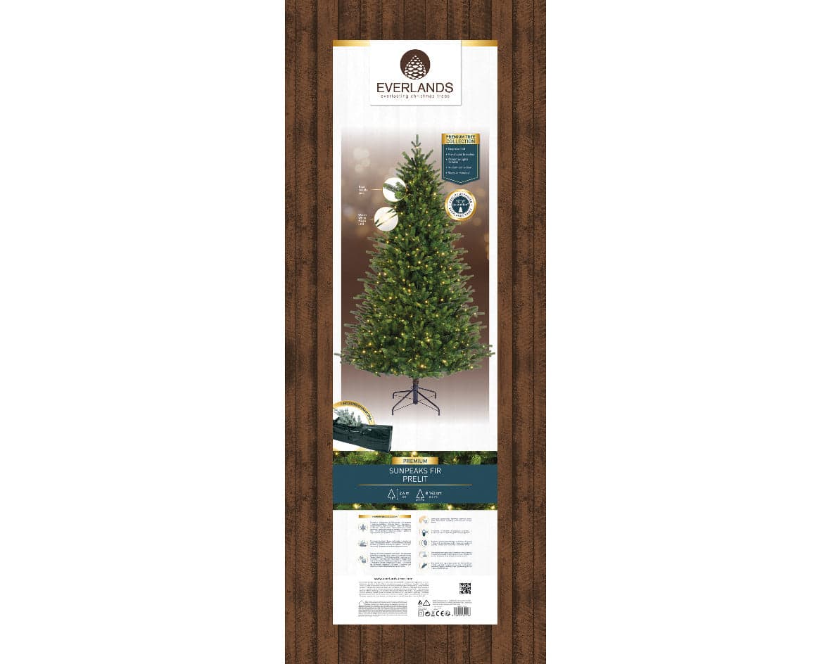 Albero di natale "Sunpeaks " con Micro Led  in PE Effetto Real Touch + PVC Altissima qualità - 6