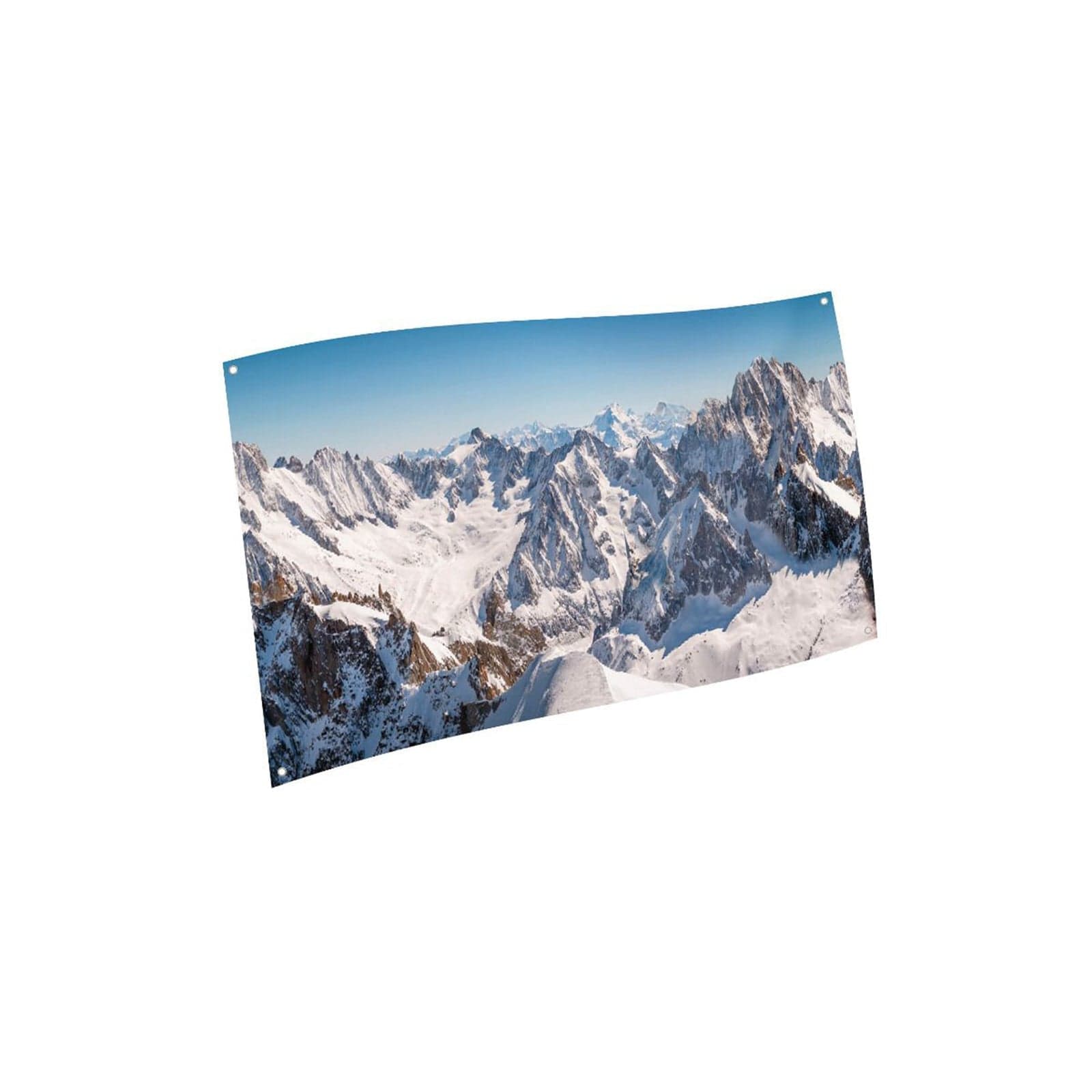Poster in tessuto "Summit di montagna" per villaggi Natalizi