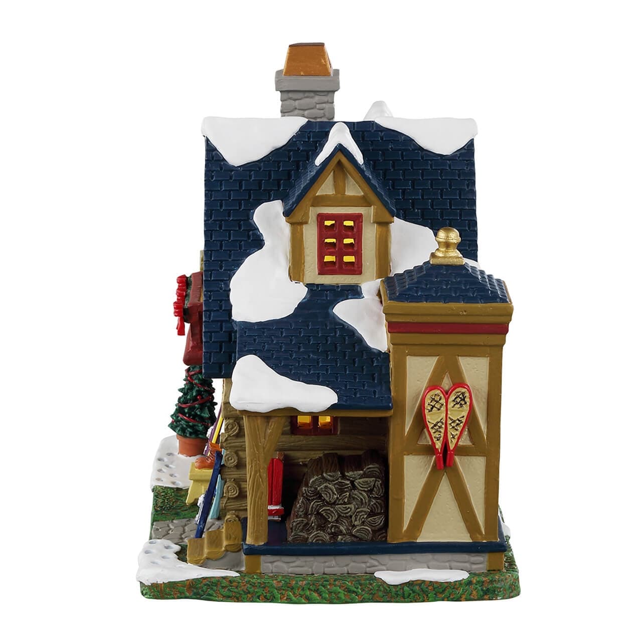 Decorazione "Municipio di Park Grove" per Villaggio di Natale e presepe, in Porcellana da h 15 cm - 3
