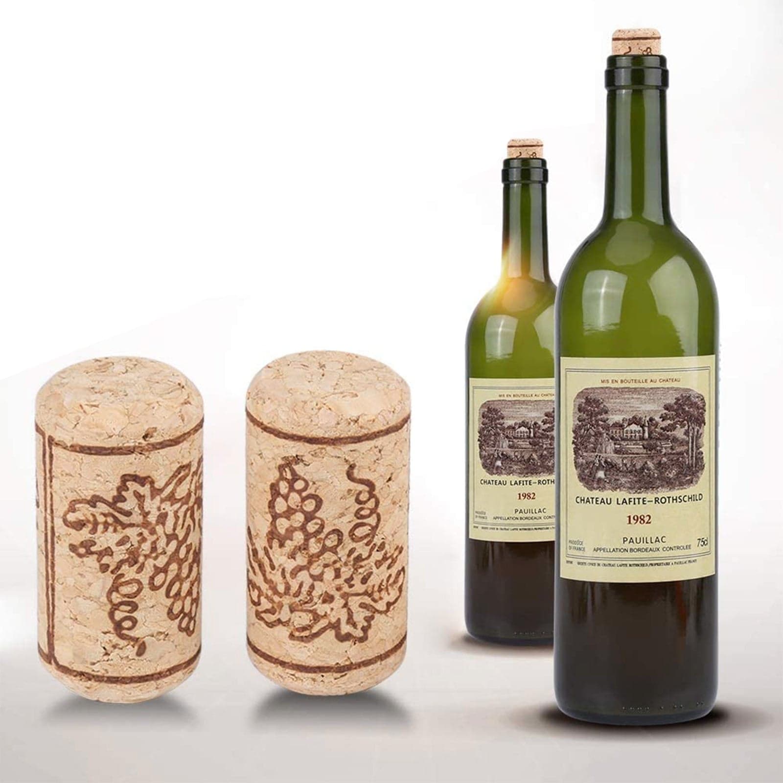 Tappi di sughero "Agglomerato" per bottiglie di vino impermeabili Ø23 x 38 mm 100 pezzi - 5