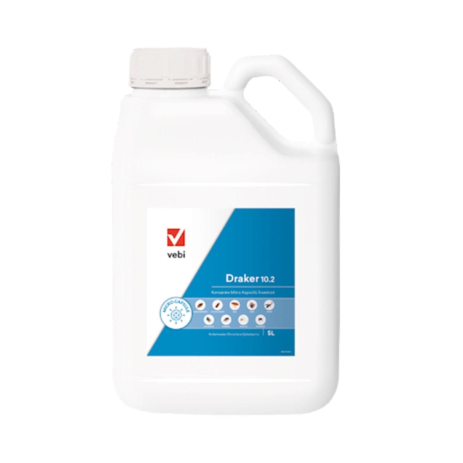 Insetticida concentrato "Draker 10.2" per mosche, pulci, zecche, formiche e zanzare tigre - 2