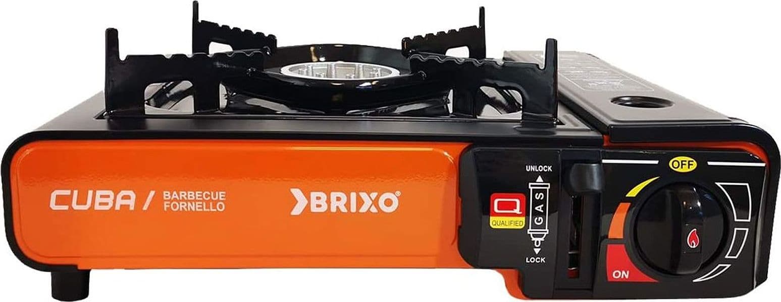 Fornello a gas da campeggio portatile con valigetta 2200 W temperatura regolabile - 2