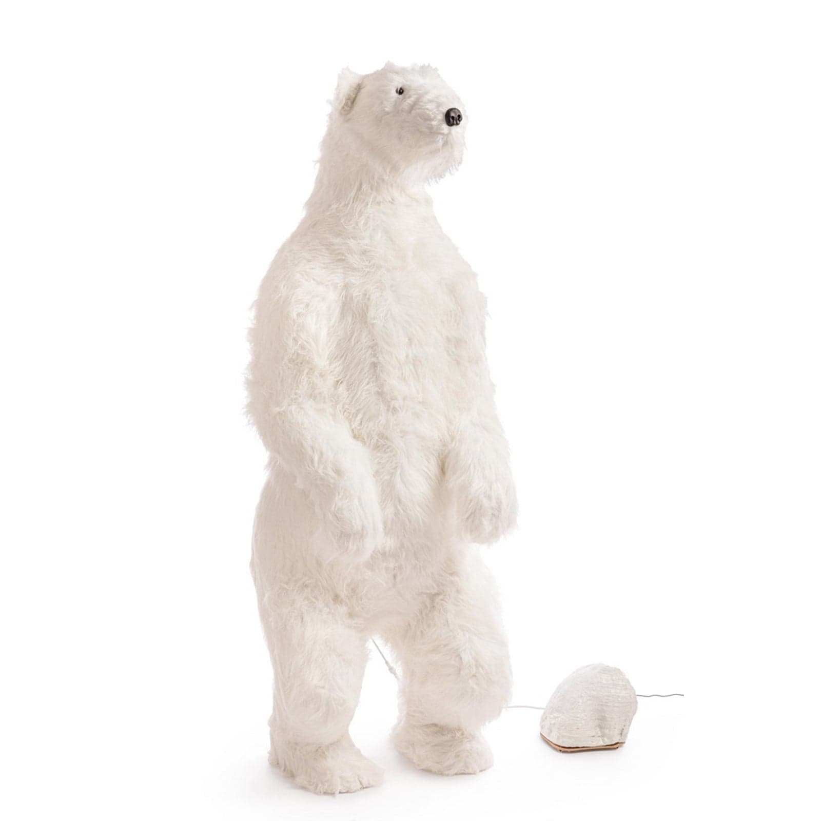 Orso polare decorativo "Barrow" in poliresina con movimento per decorazione natalizia - 2