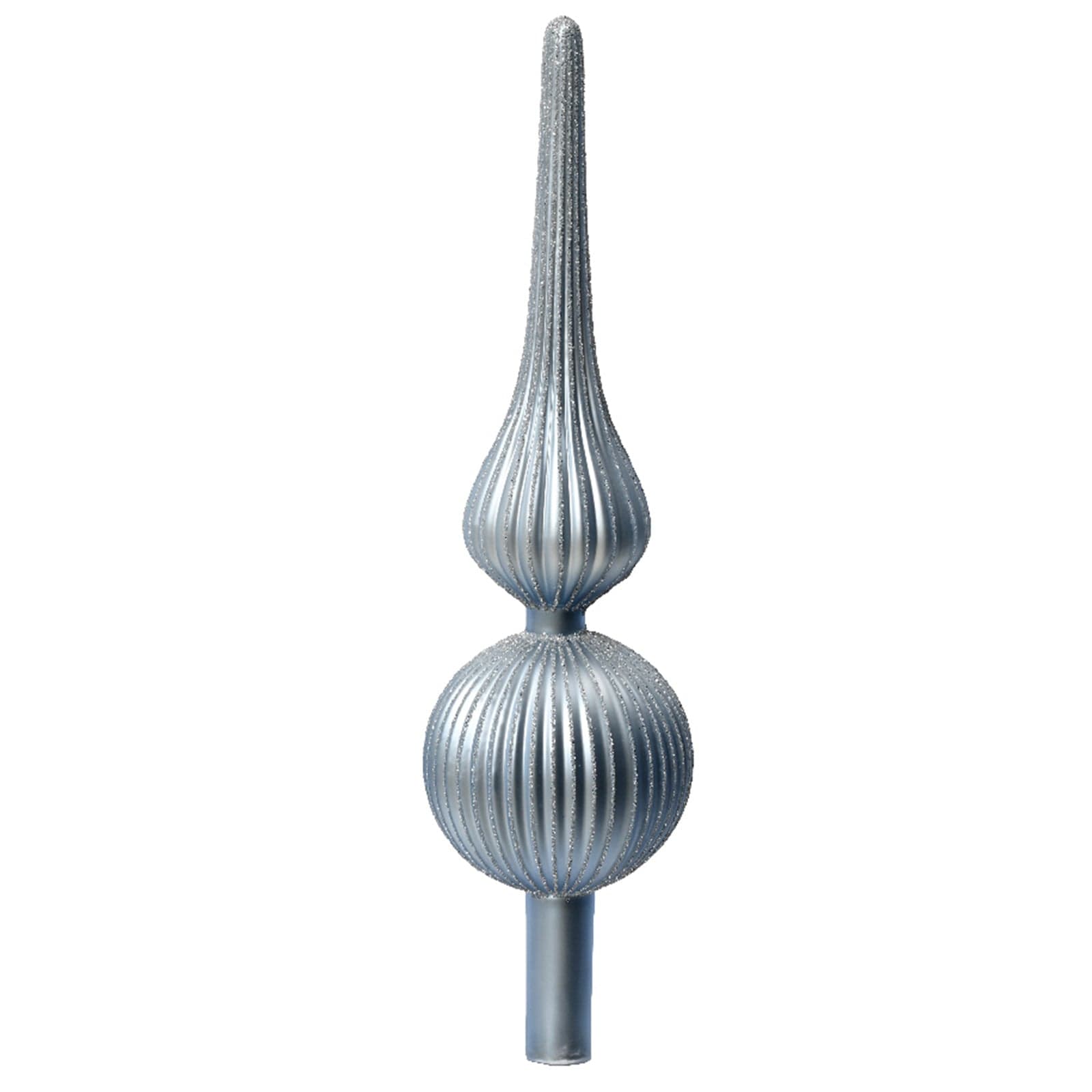 Puntale per albero di Natale con sfere in vetro decorazione e addobbo da 31 cm - 4