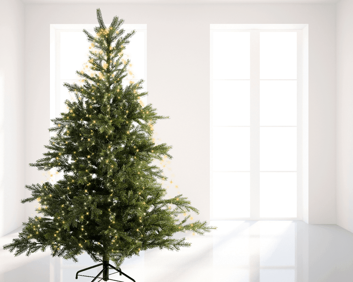 Catena luminosa per albero di Natale con MicroLED, luce calda - 4
