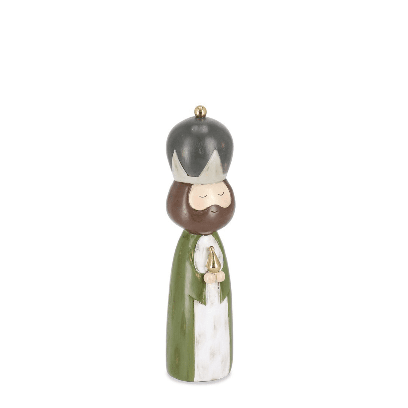 Natività per presepe con san Giuseppe, Maria, Angelo, Re magio - 5